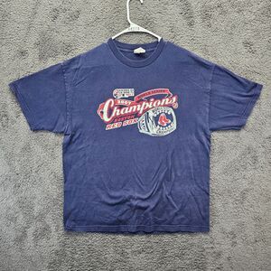 2007‎ Champions MLB Boston Red Sox T-Shirt Mens Size XL Blue Short Sleeve